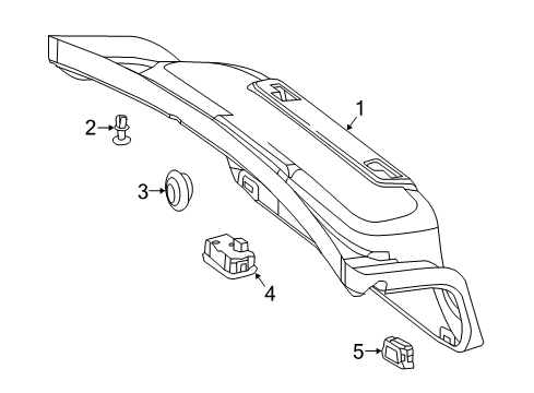 2016 Mercedes-Benz S550 Interior Trim - Trunk Lid Diagram 1