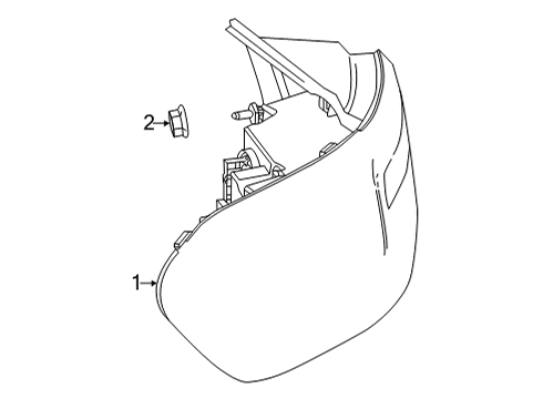 2022 Mercedes-Benz GLA35 AMG Tail Lamps Diagram