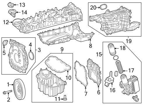 2024 Mercedes-Benz GLS450 Engine Parts