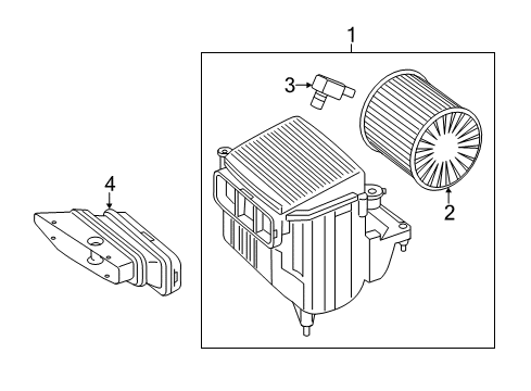 2014 Mercedes-Benz CLA45 AMG Filters Diagram 1