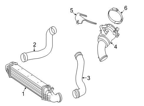 2009 Mercedes-Benz E320 Intercooler Diagram