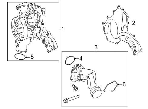 2015 Mercedes-Benz GL550 Water Pump Diagram