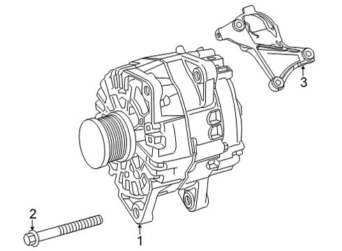 2021 Mercedes-Benz E63 AMG S Alternator