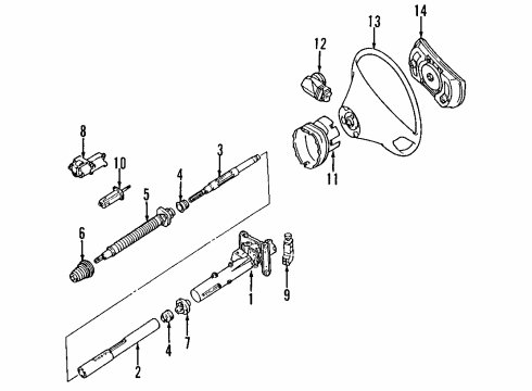 1992 Mercedes-Benz 300SL Instruments & Gauges Diagram 2