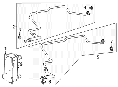 2021 Mercedes-Benz GLE350 Oil Cooler  Diagram