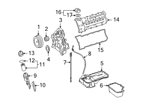 2008 Mercedes-Benz CL63 AMG Filters Diagram 2