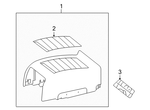 2009 Mercedes-Benz CL550 Rear Console Diagram