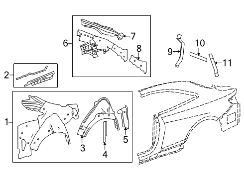 Wheelhouse Panel Diagram for 217-637-08-00