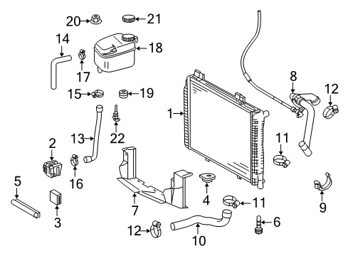 Windshield Pillar Trim Nut Diagram for 001-990-58-50