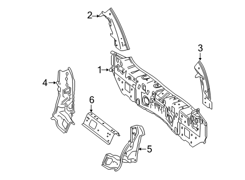 2015 Mercedes-Benz B Electric Drive Rear Body Diagram