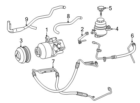 Suction Hose Diagram for 230-997-58-82