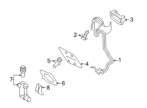 2017 Mercedes-Benz S550e Rear Bumper Diagram 2