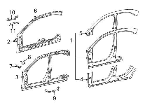 2020 Mercedes-Benz CLA45 AMG Aperture Panel Diagram