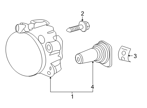 2007 Mercedes-Benz CL550 Bulbs Diagram 1