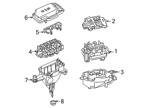 2024 Mercedes-Benz GLE63 AMG S Fuse & Relay