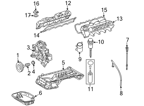 2004 Mercedes-Benz CL55 AMG Filters Diagram 2