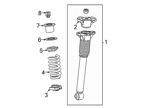 2023 Mercedes-Benz GLE53 AMG Struts & Components - Rear Diagram 3