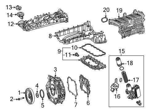 2020 Mercedes-Benz E53 AMG Intake Manifold Diagram 1