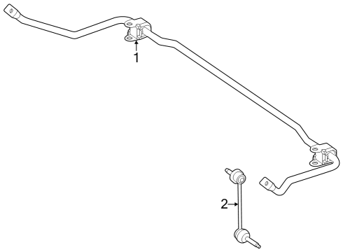 2023 Mercedes-Benz EQE 500 Stabilizer Bar & Components - Rear