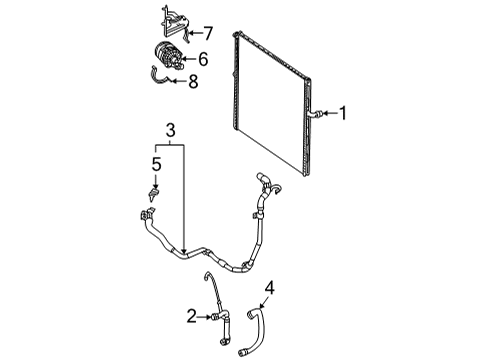 2023 Mercedes-Benz GLE350 Intercooler Diagram 2