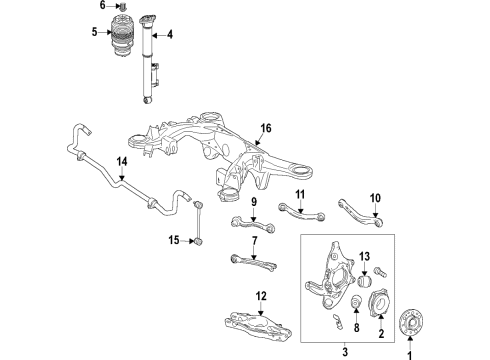 Air Spring Connector Diagram for 001-991-34-98