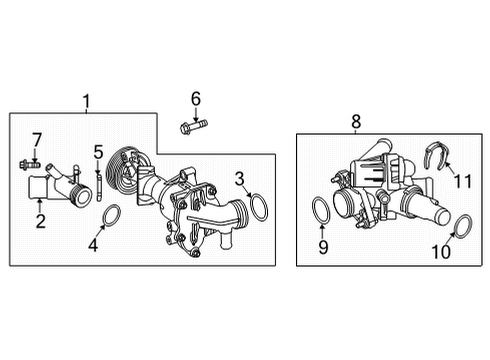 2022 Mercedes-Benz GLA35 AMG Water Pump Diagram