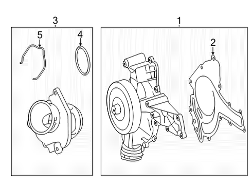 2011 Mercedes-Benz G550 Water Pump