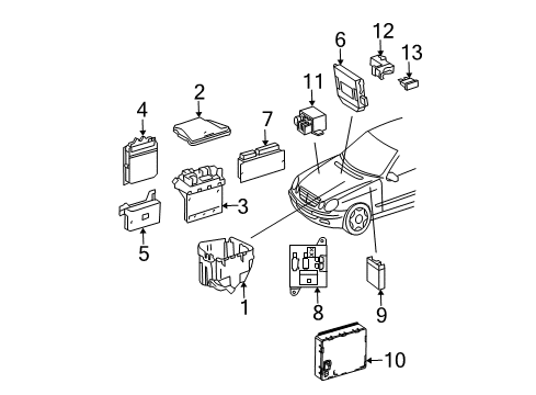 2005 Mercedes-Benz E320 Control Components