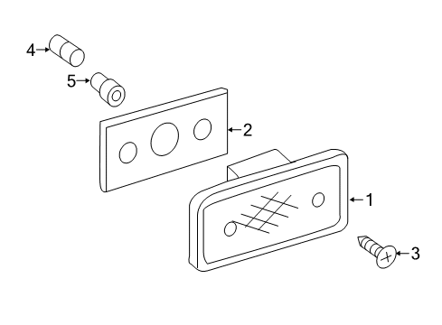 2011 Mercedes-Benz G550 Bulbs Diagram 3