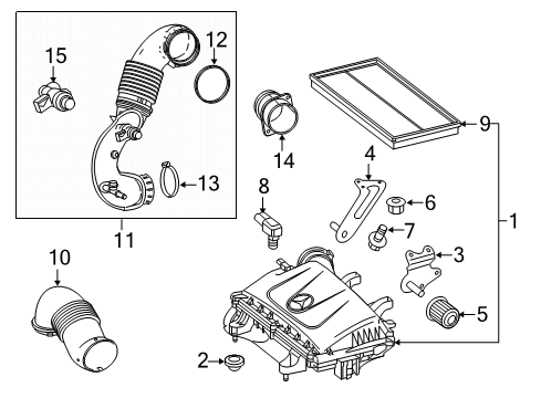 2023 Mercedes-Benz Metris Filters Diagram 1