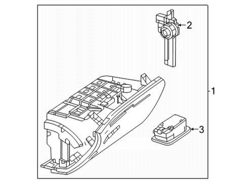 2023 Mercedes-Benz GLE63 AMG S Glove Box Diagram 1