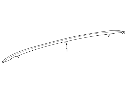 2023 Mercedes-Benz GLC300 Exterior Trim - Roof Diagram 2