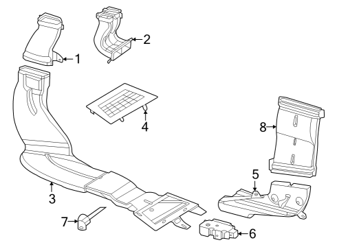 2023 Mercedes-Benz EQS 450 SUV Ducts Diagram 3