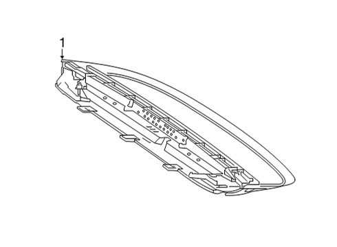 2021 Mercedes-Benz AMG GT 43 High Mount Lamps Diagram