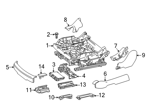 2018 Mercedes-Benz SL450 Power Seats Diagram