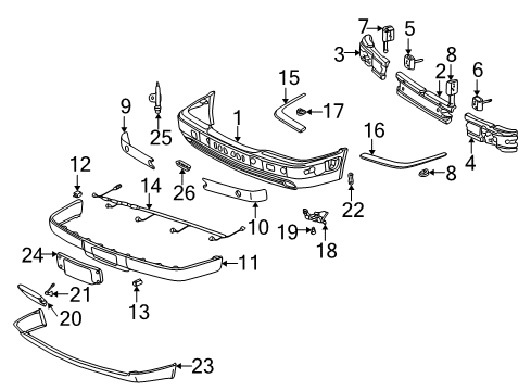 Air Baffle Clip Diagram for 008-988-56-78