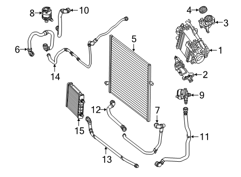 Lower Hose Diagram for 222-501-32-00