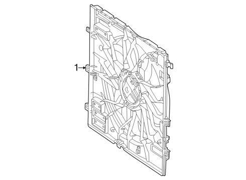 2023 Mercedes-Benz Sprinter 2500 Cooling System, Radiator, Water Pump, Cooling Fan Diagram 2