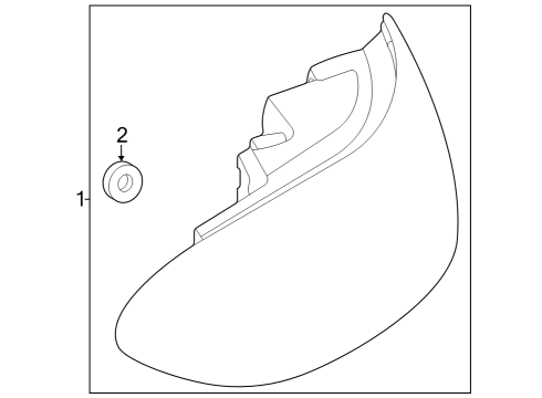 2024 Mercedes-Benz EQS 450+ SUV Tail Lamps Diagram 2