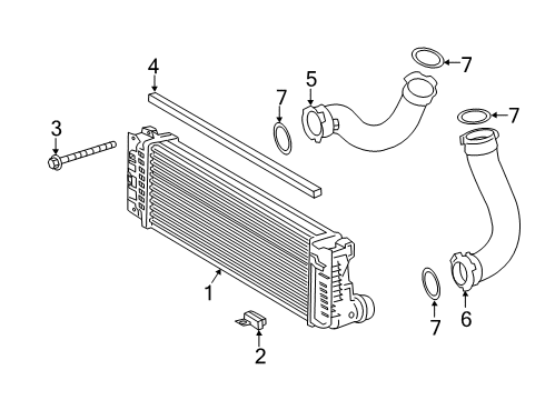 2020 Mercedes-Benz Sprinter 2500 Intercooler, Cooling Diagram 1