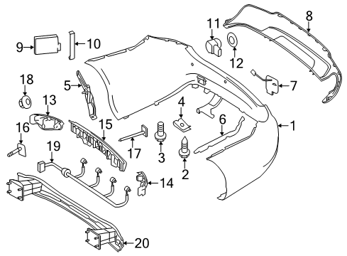 2015 Mercedes-Benz C63 AMG Parking Aid Diagram 3