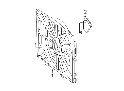 2015 Mercedes-Benz CLA45 AMG Cooling Fan