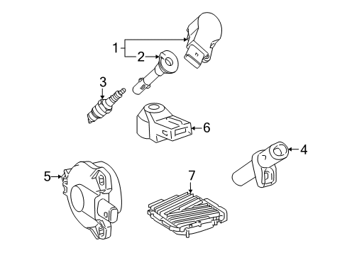 2009 Mercedes-Benz GL450 Ignition System Diagram