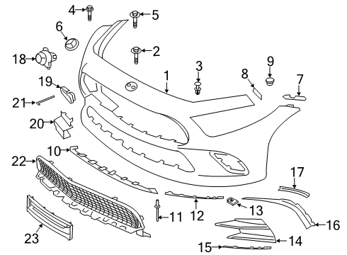 Lower Molding Diagram for 257-885-92-01