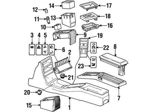 1992 Mercedes-Benz 300SL Door & Components, Electrical Diagram