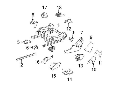 2011 Mercedes-Benz ML450 Power Seats Diagram