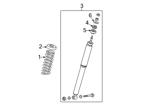 2002 Mercedes-Benz SLK320 Shocks & Components - Rear Diagram