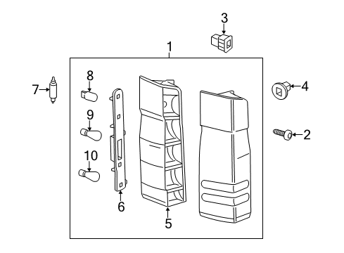 2014 Mercedes-Benz Sprinter 2500 Bulbs Diagram 4