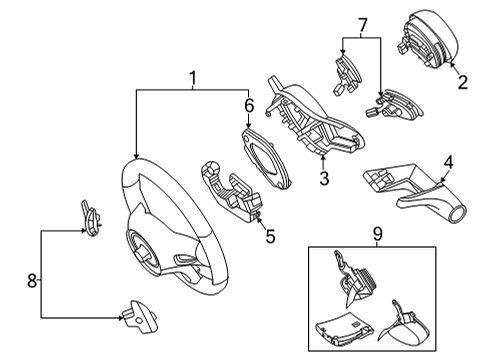 2024 Mercedes-Benz GLS63 AMG Steering Wheel & Trim