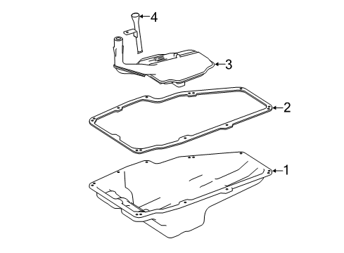 Transmission Pan Gasket Diagram for 722-271-11-80